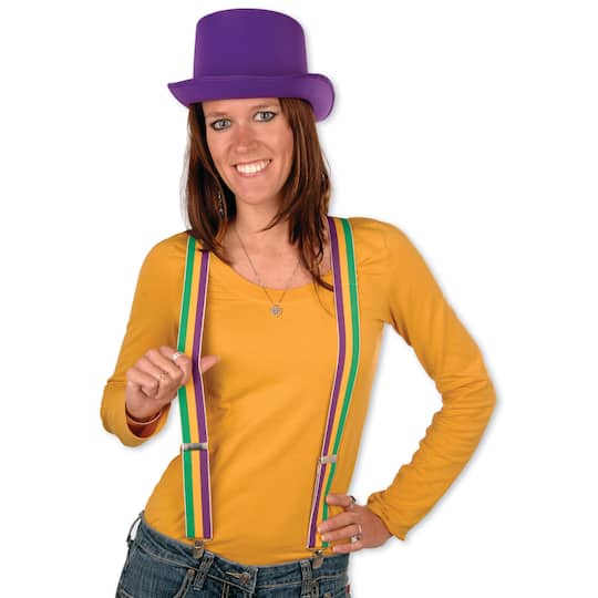 Beistle Mardi Gras Adjustable Suspenders